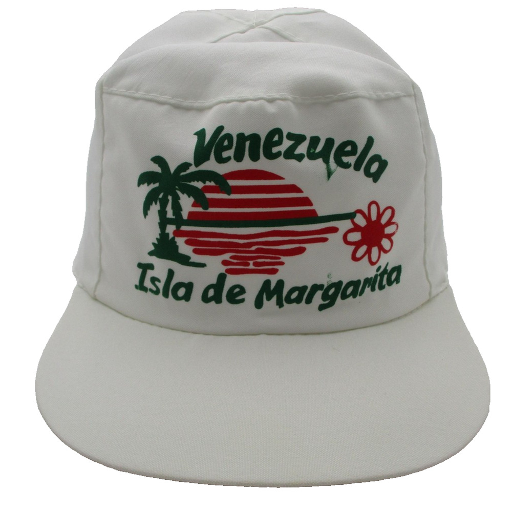 Venezuela Isla De Margarita Hat Cap Snap Back Mens One Size White Beach Souvenir